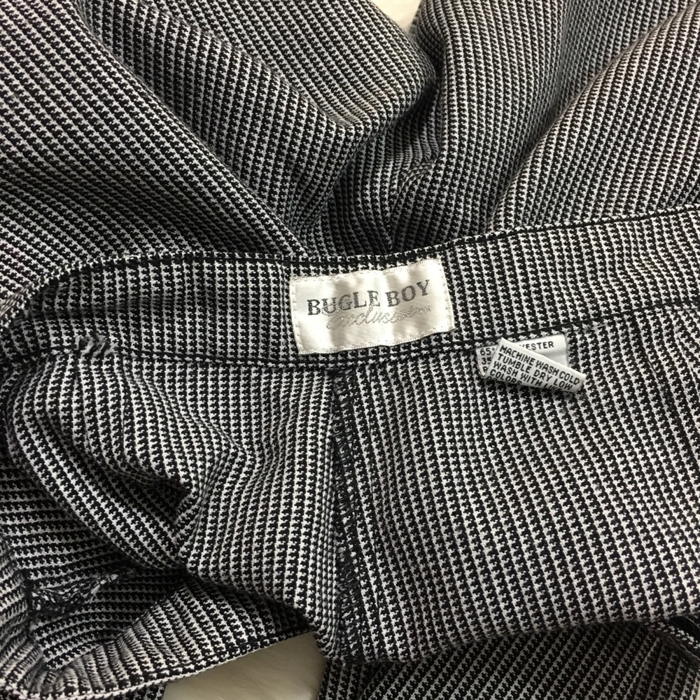 Vintage 90’s Bugle Boy B&W Houndstooth Trousers - Picture 8 of 8